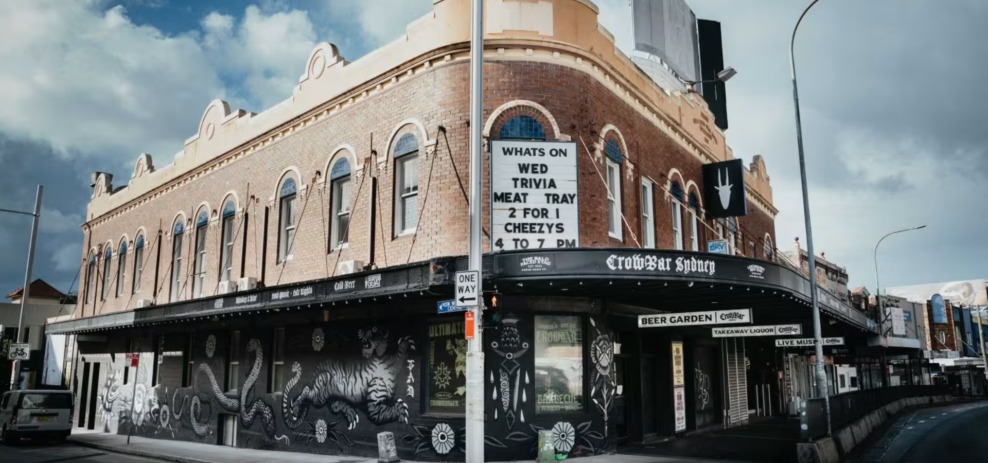 An external image of the Crowbar music venue