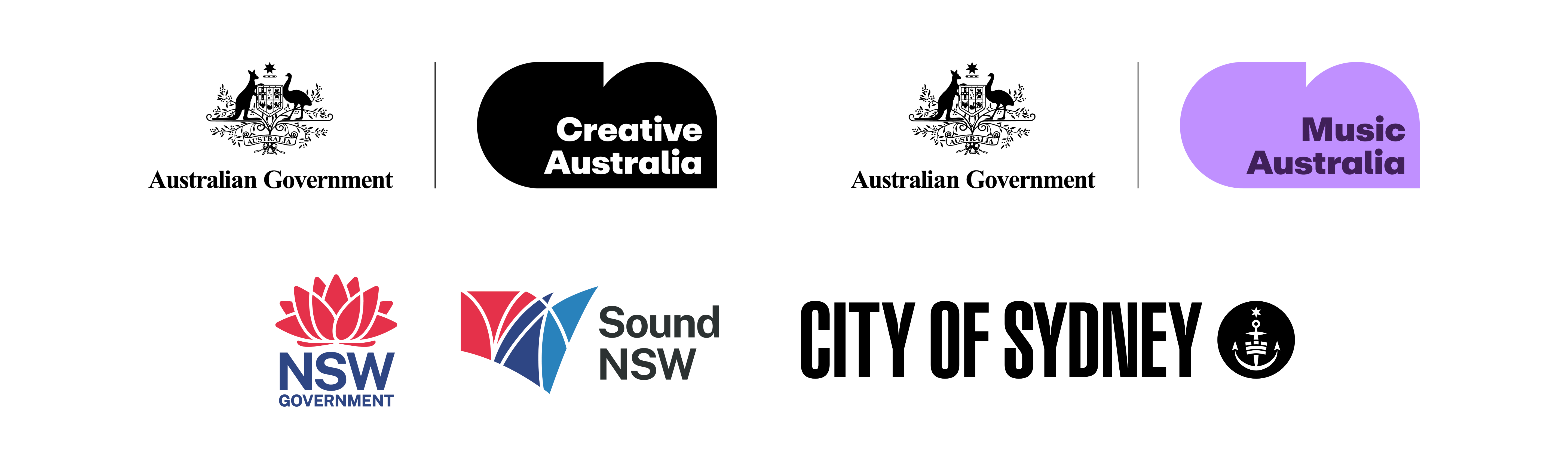 Logo block of funders.
