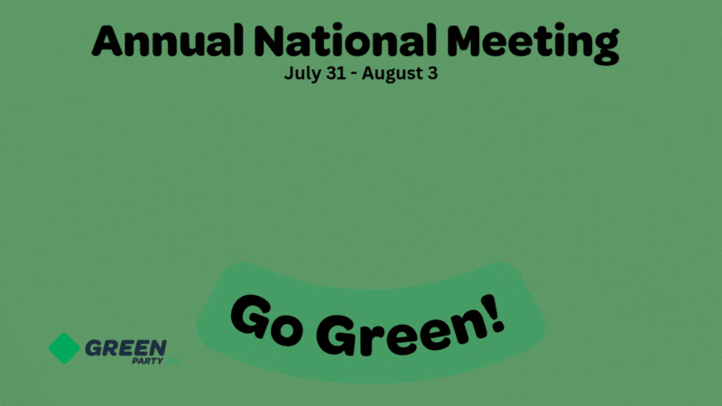 A moving gif of eight hands on top of each other one at a time
with text urging you to register for the annual meeting