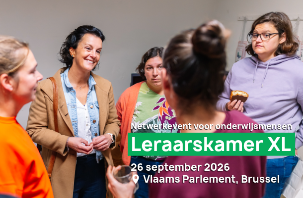 Leraarskamer XL: netwerkevent voor onderwijsmensen