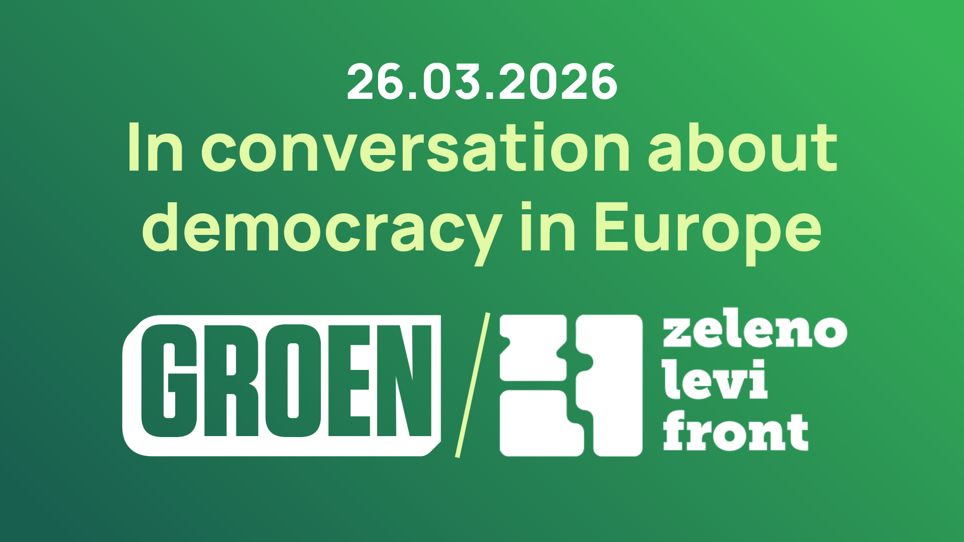 In gesprek over democratie in Europa