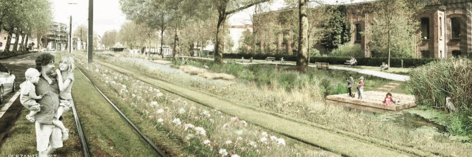 Nieuwe tramsporen Blaisantvest openen perspectief op groenblauwe stadsboulevard