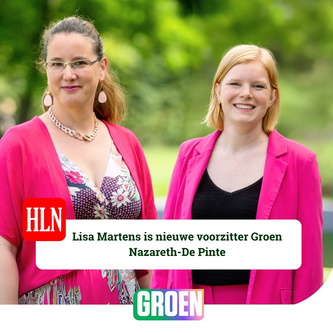 Nieuwe leiding voor Groen Nazareth-De Pinte