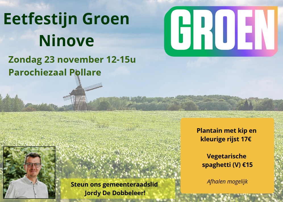 23/11 Eetfestijn Groen Ninove in Pollare