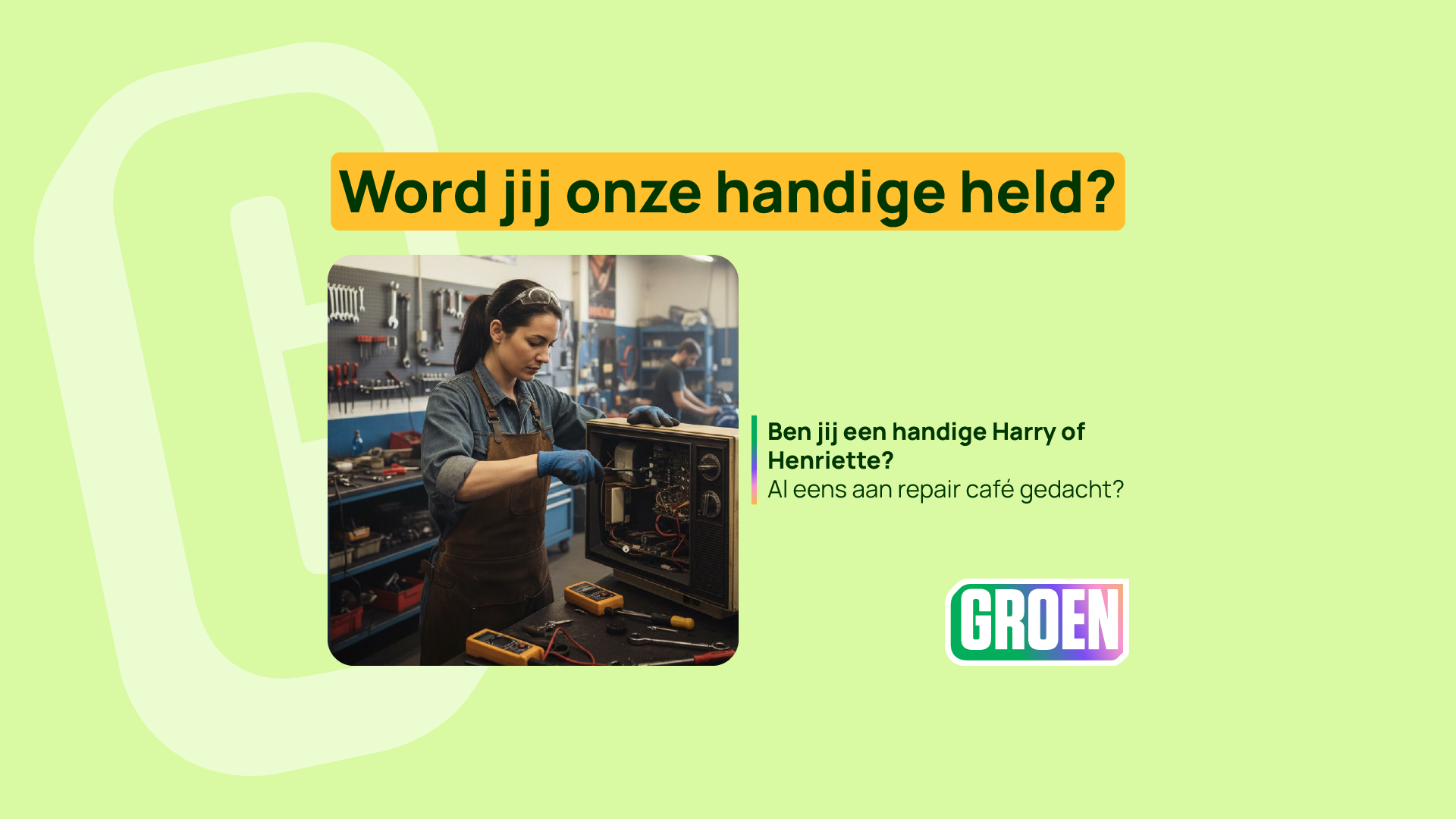 Repair café Sint-Gillis-Waas