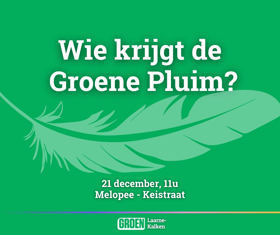 Save the date: 21 december - eindejaarsreceptie en Groene pluim 