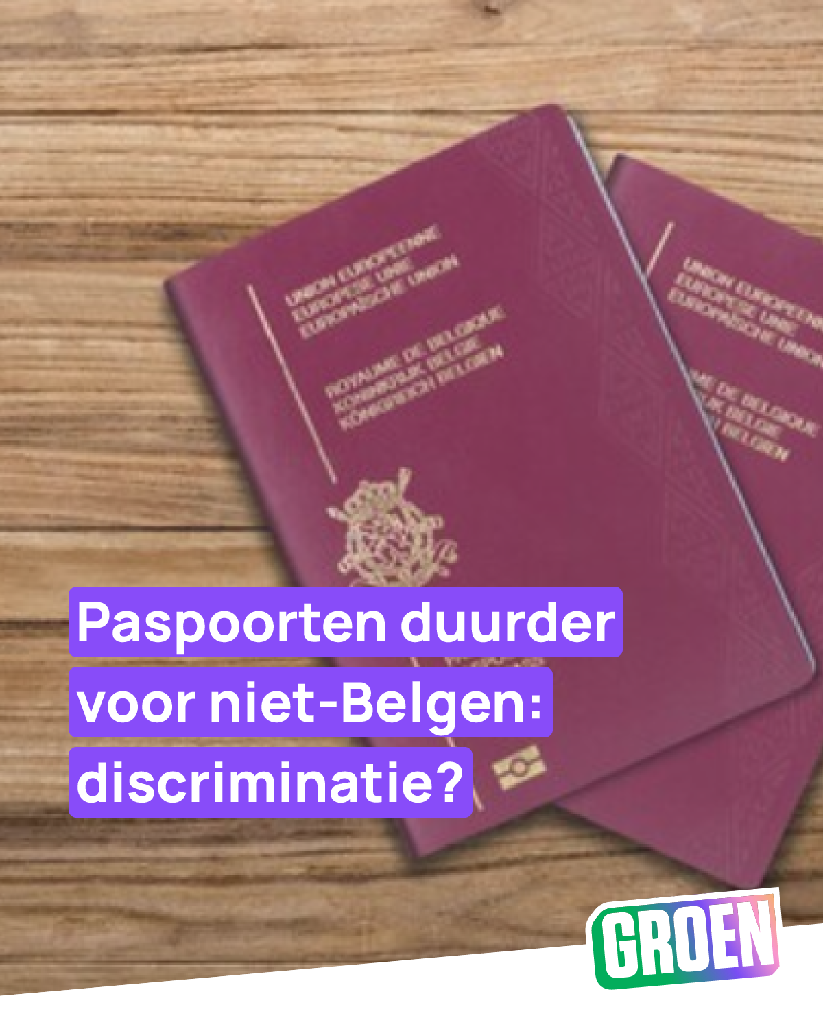Identiteitskaarten en paspoorten worden duurder voor vreemdelingen dan voor Belgen