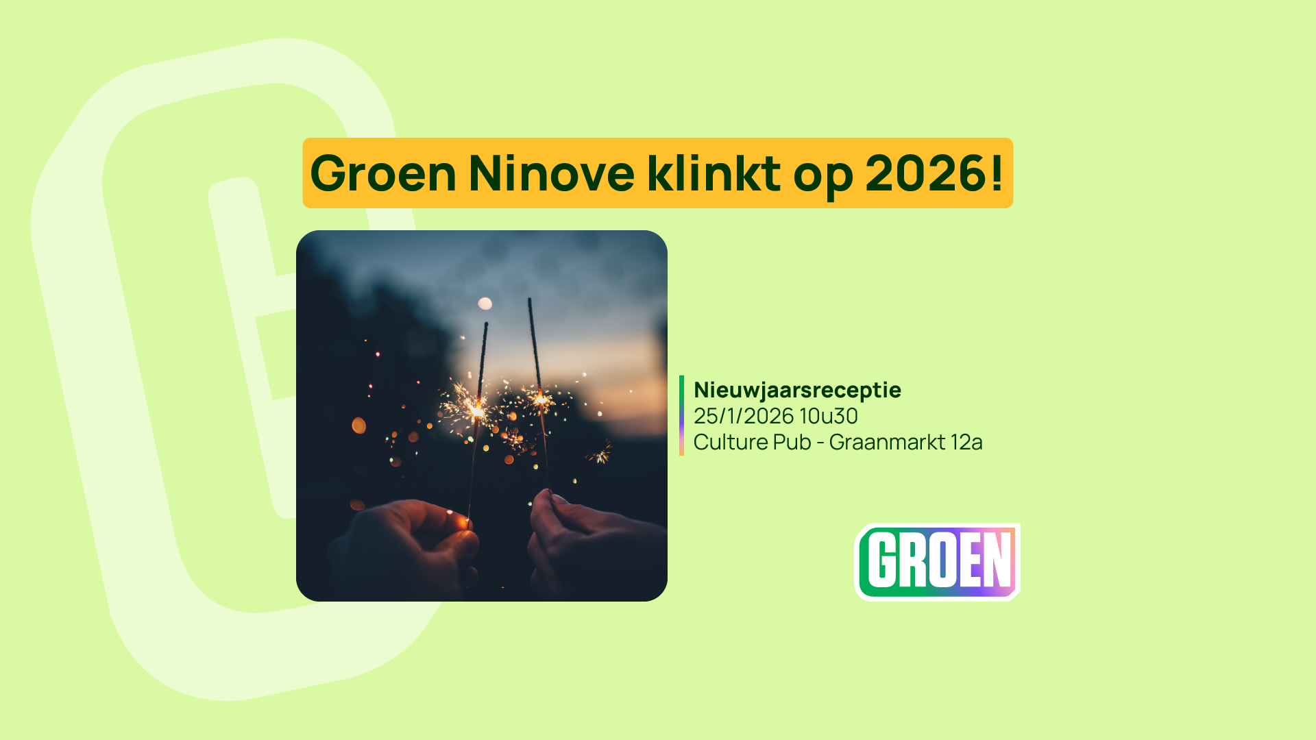 Groen Ninove klinkt op 2026!