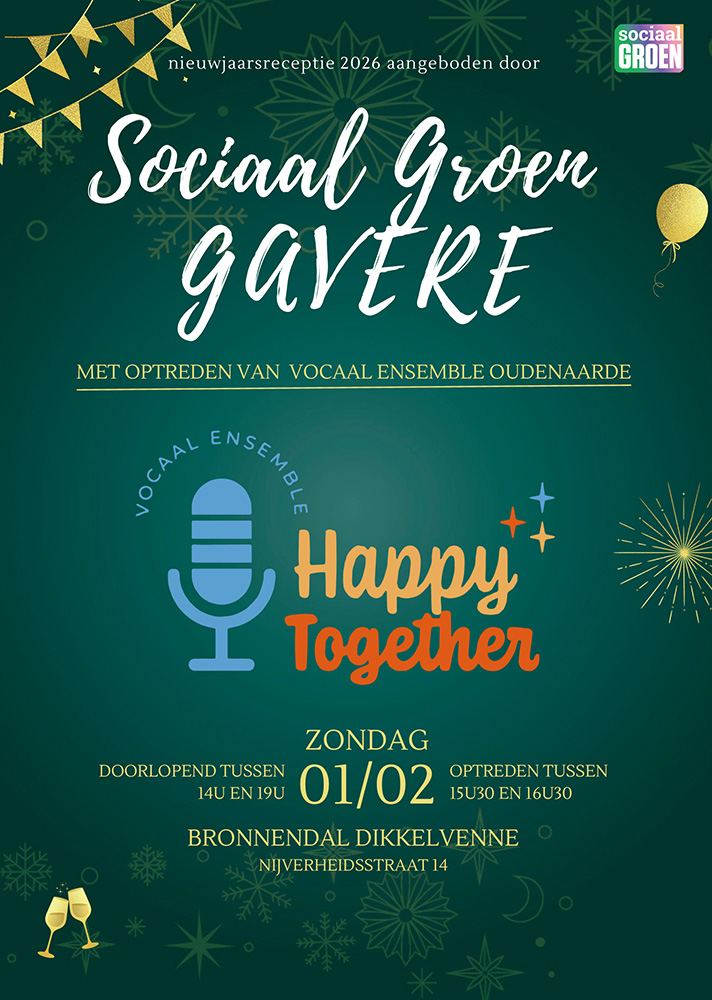 Nieuwjaarsreceptie Sociaal Groen 2026