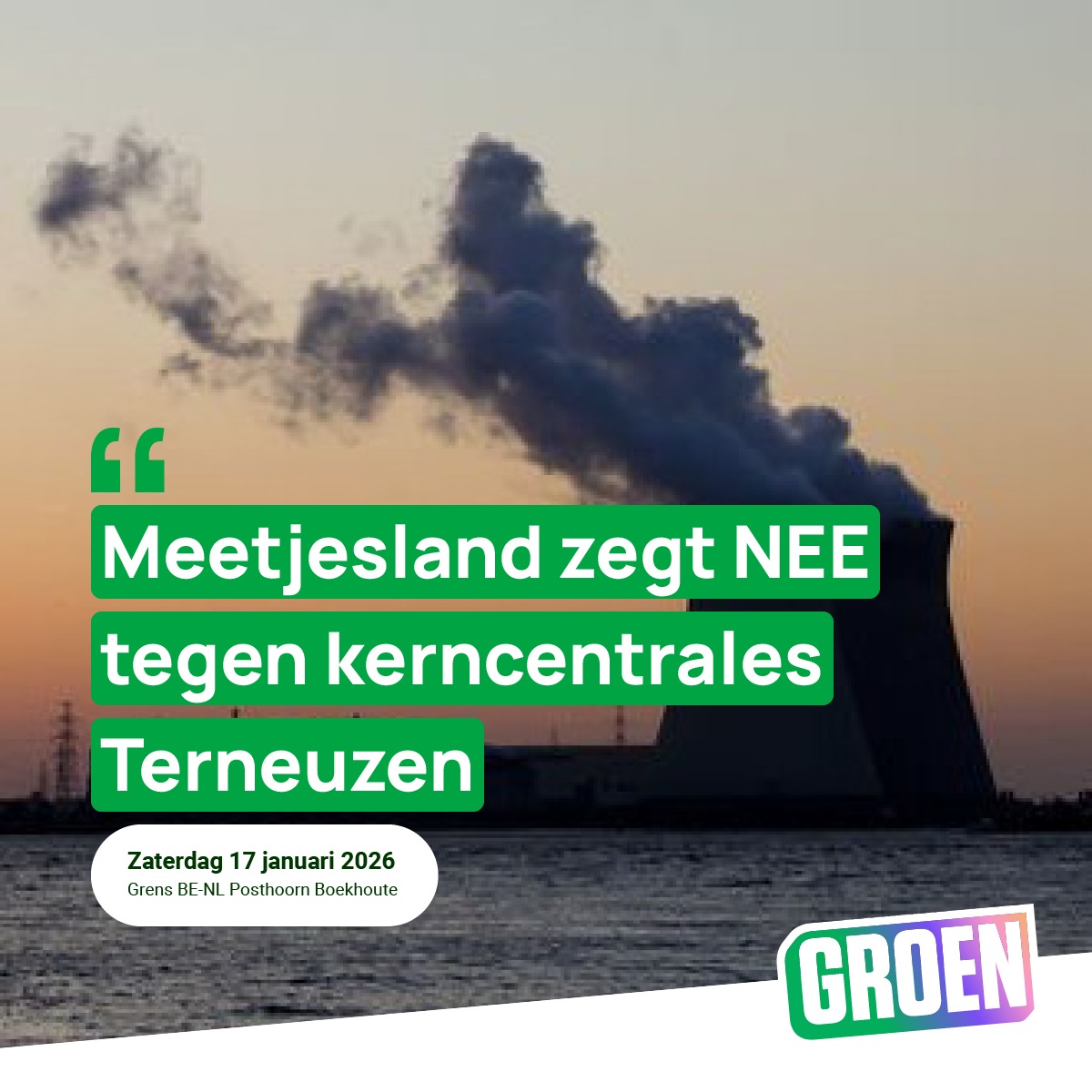 Meetjesland zegt NEE tegen kerncentrales Terneuzen