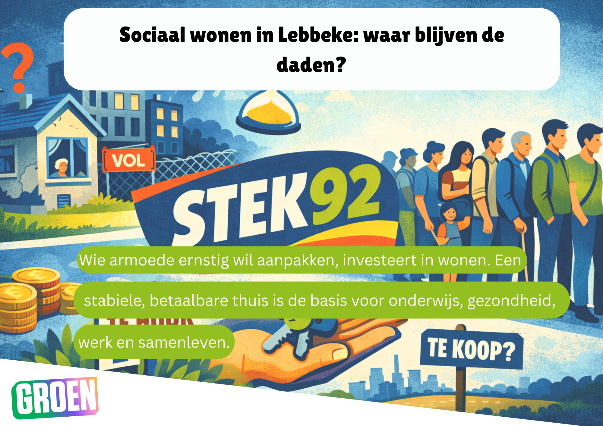 Sociaal wonen in Lebbeke: waar blijven de daden