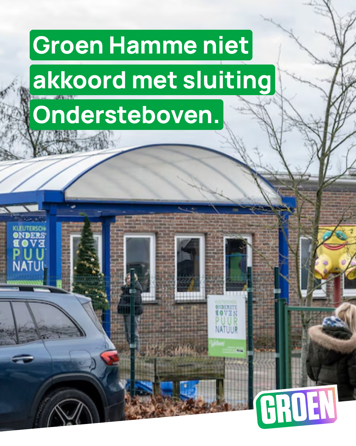 Groen Hamme niet akkoord met sluiting kleuterschool Ondersteboven