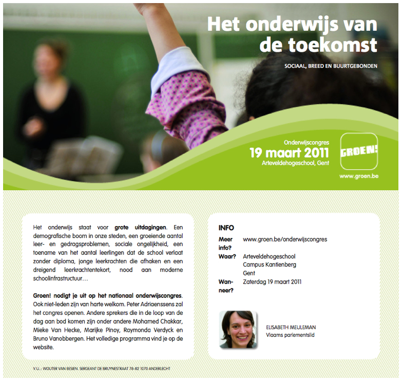 Onderwijscongres 19 maart 2011 - Gent