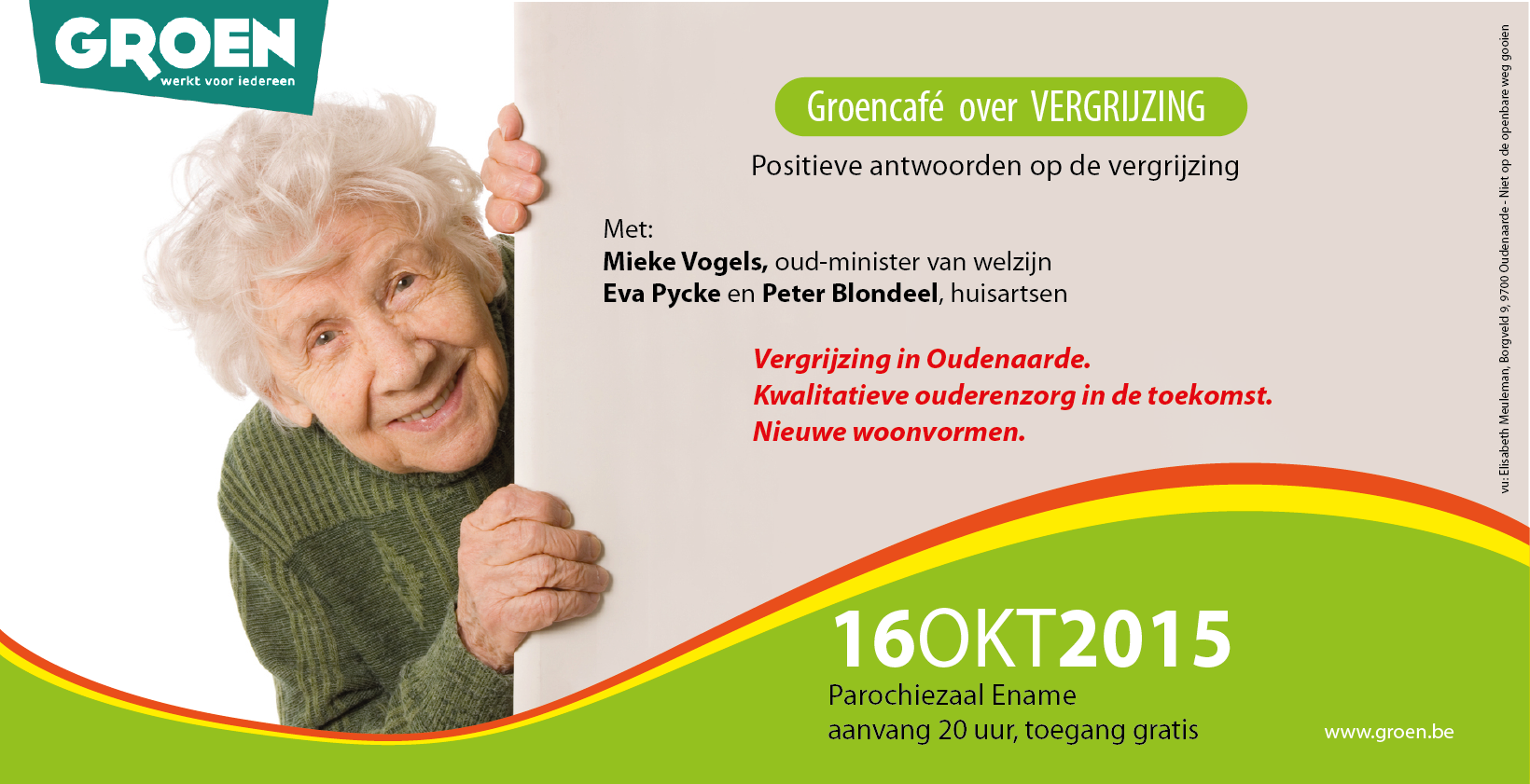 Groen Café - Vergrijzing - 16 oktober 2015