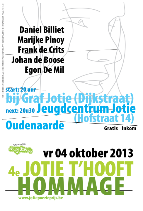 4 oktober 2013 - Hommageavond Jotie T'Hooft