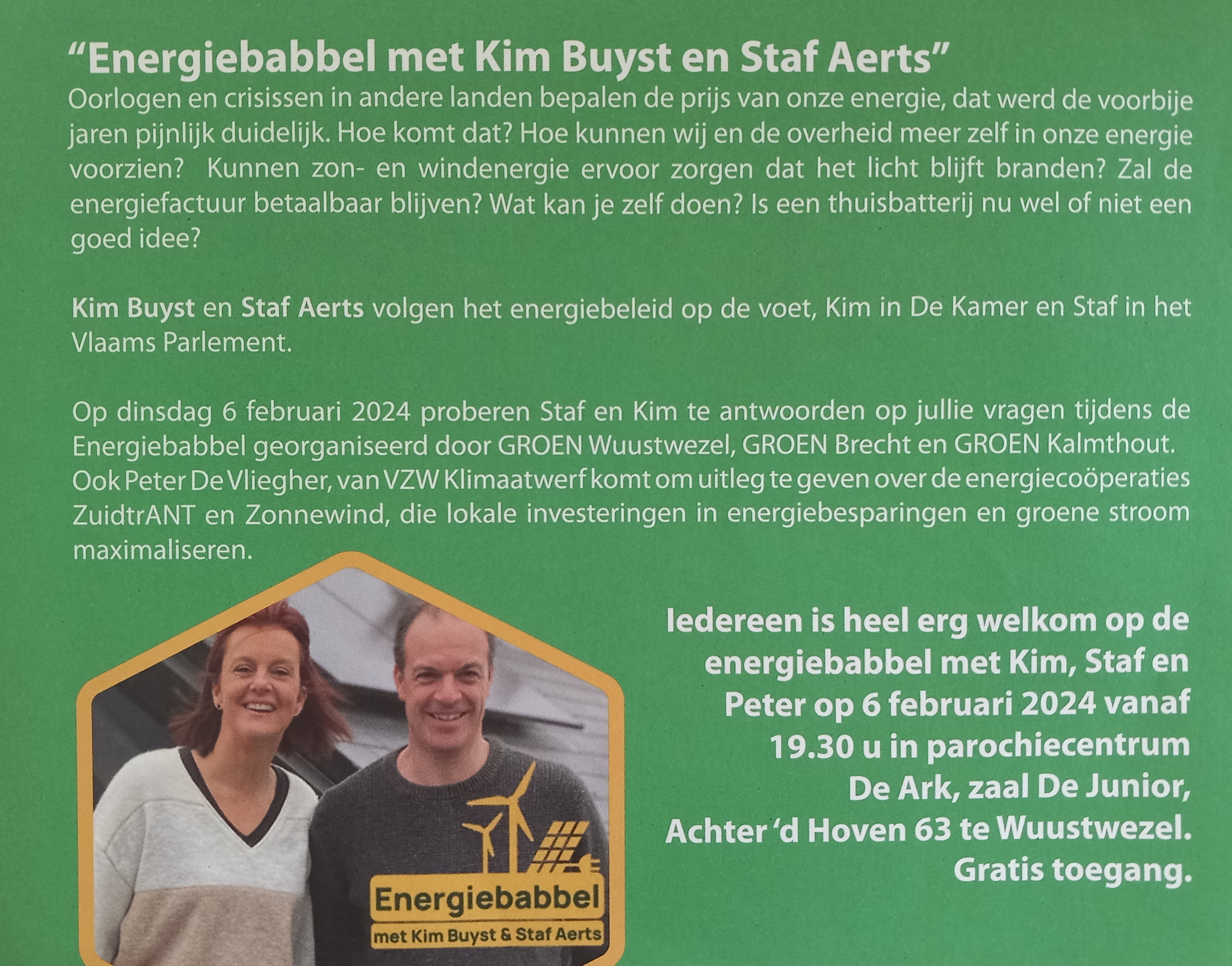 Energiebabbel met Kim en Staf