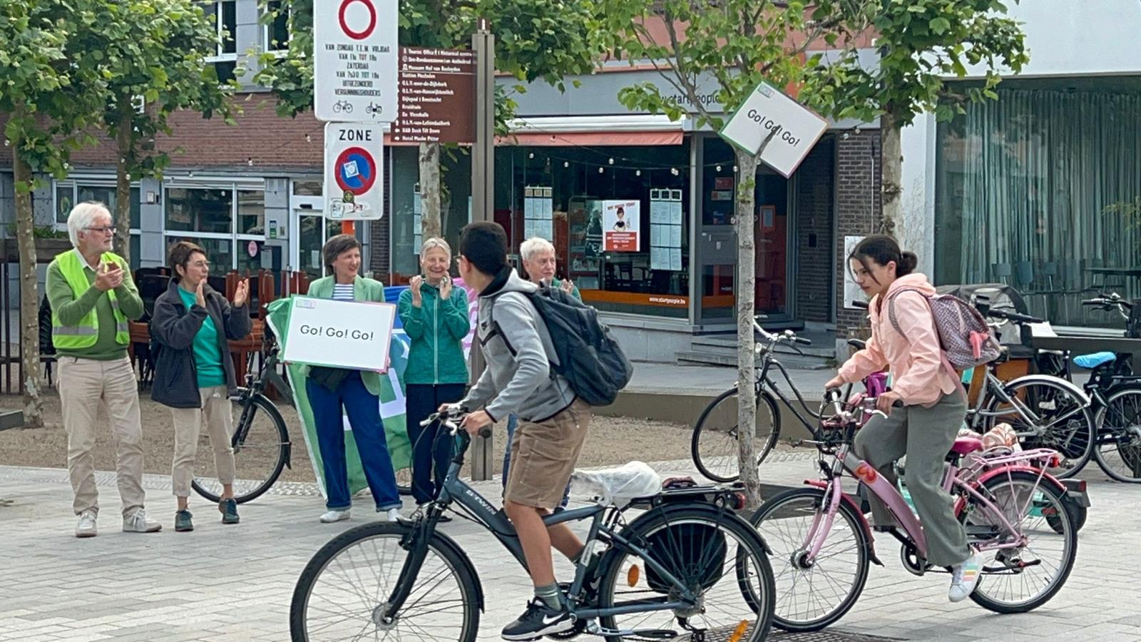 Applaus! voor de fietser