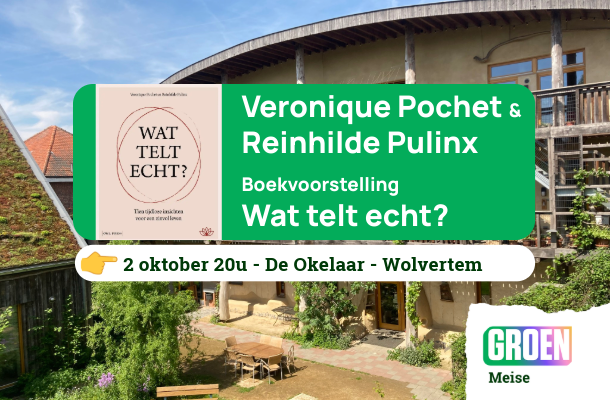 Boekvoorstelling ‘Wat telt echt?’ – Veronique Pochet & Reinhilde Pulinx