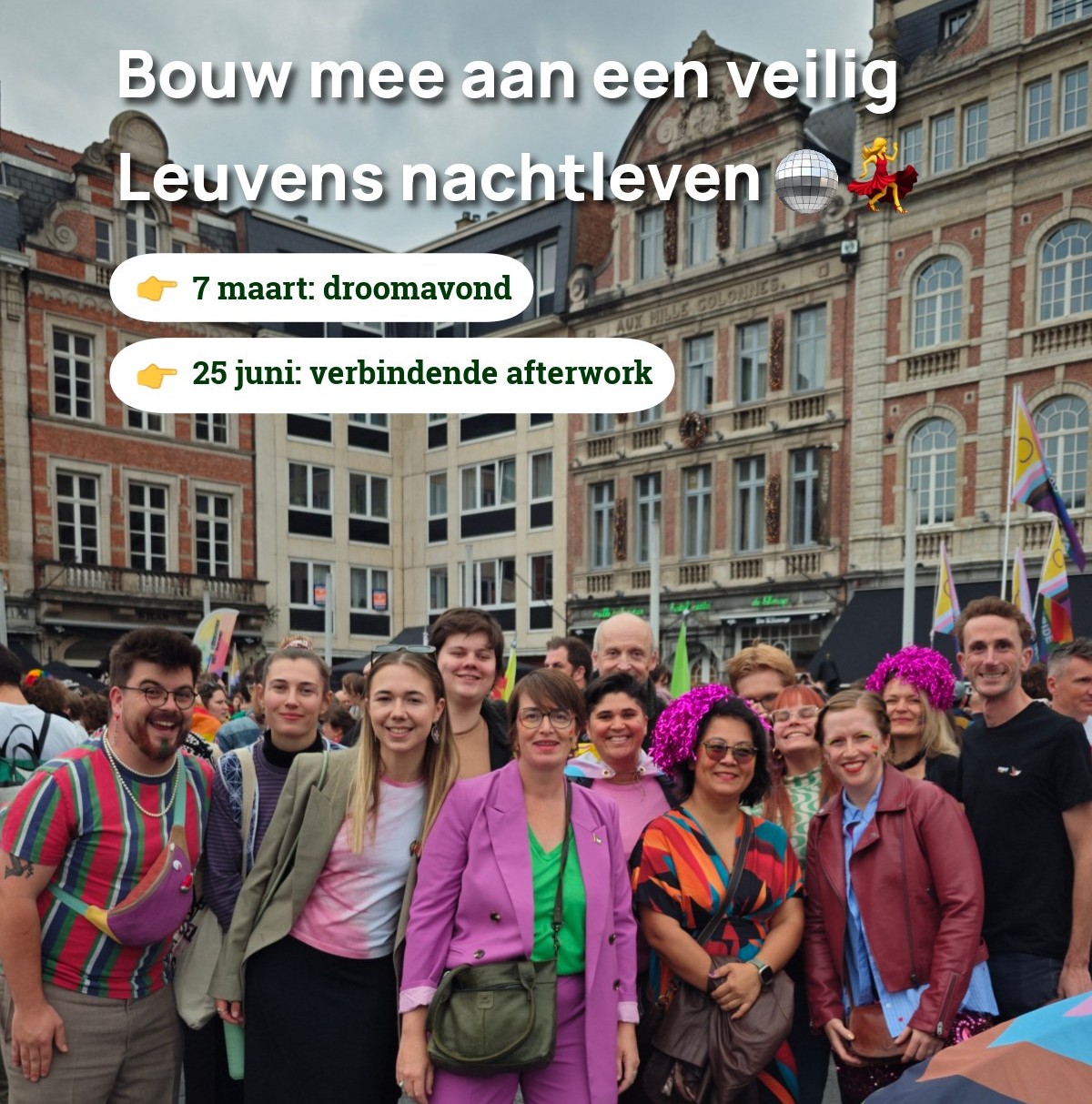 🌈 Uitnodiging: mee bouwen aan een veilige, inclusieve after-work avond!