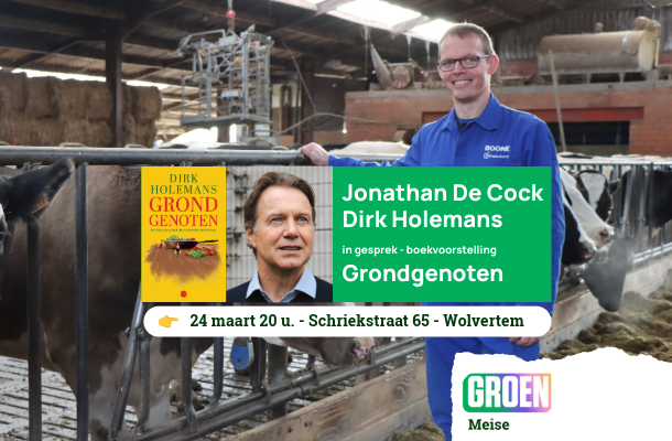 Gespreksavond boekvoorstelling Grondgenoten - Dirk Holemans bij Jonathan De Cock