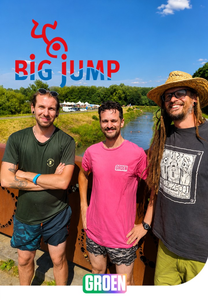 Big Jump Willem, Simon en Kenzië springen mee voor een toekomst met proper water