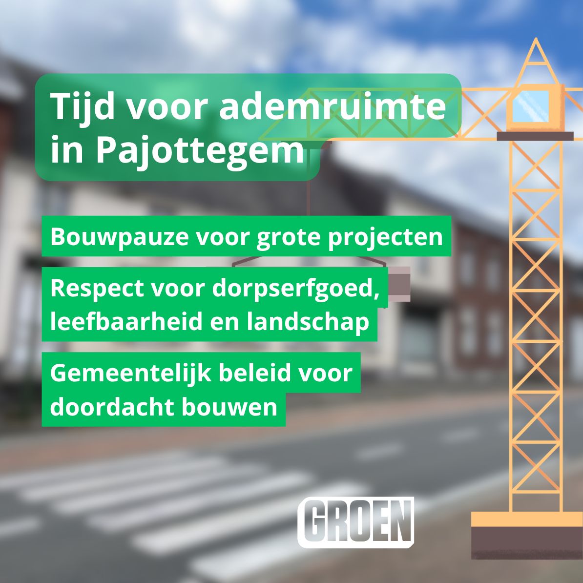 Groen stelt VOOR - Petitie voor ademruimte in Pajottegem