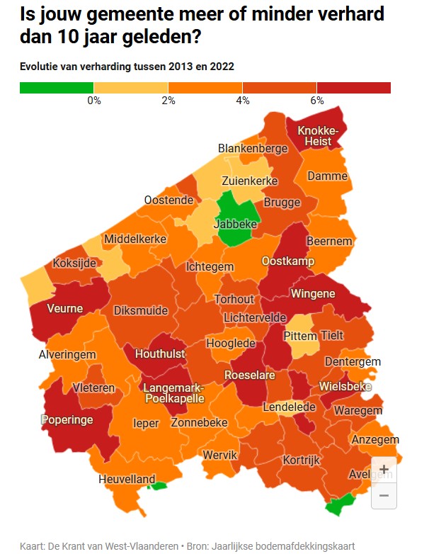 Jabbeke geen toonbeeld van ontharding