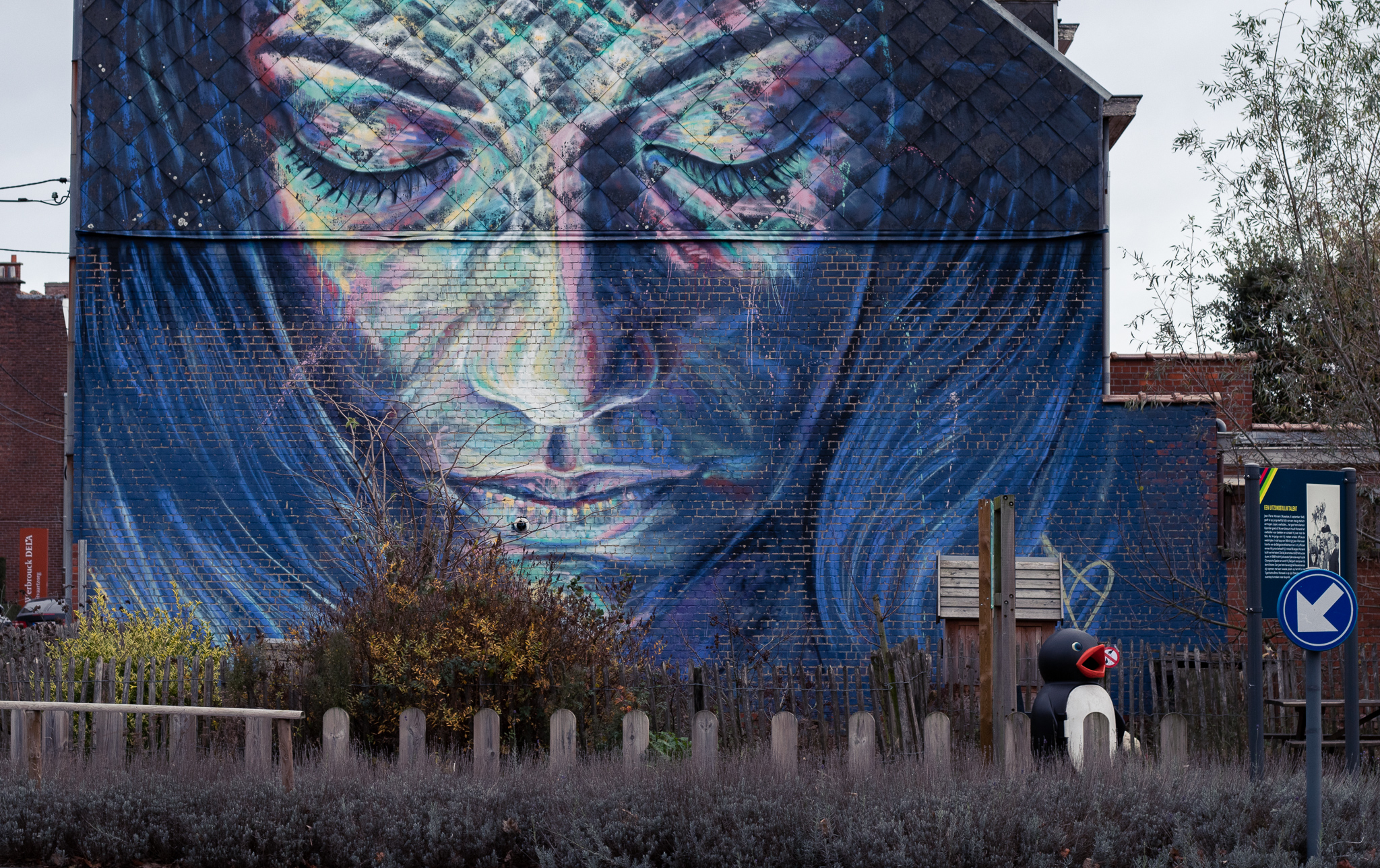 foto van mural in Krottegem - Roeselare