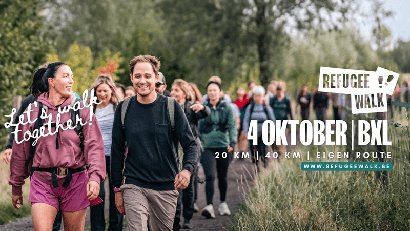Doe je mee aan de refugee walk 2026?