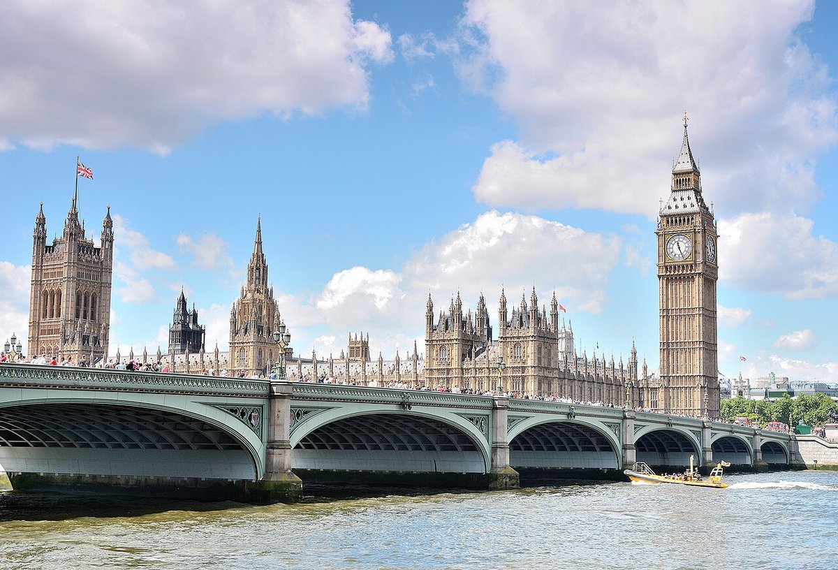 The Houses of Parliament and Westminster Bridge