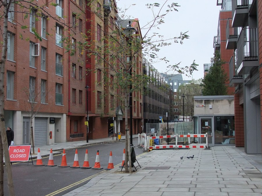 Road closed for gas main replacement works in central London