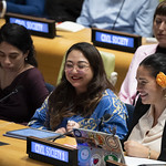 Nuclear survivor community members at UN Ban
Treaty meeting 