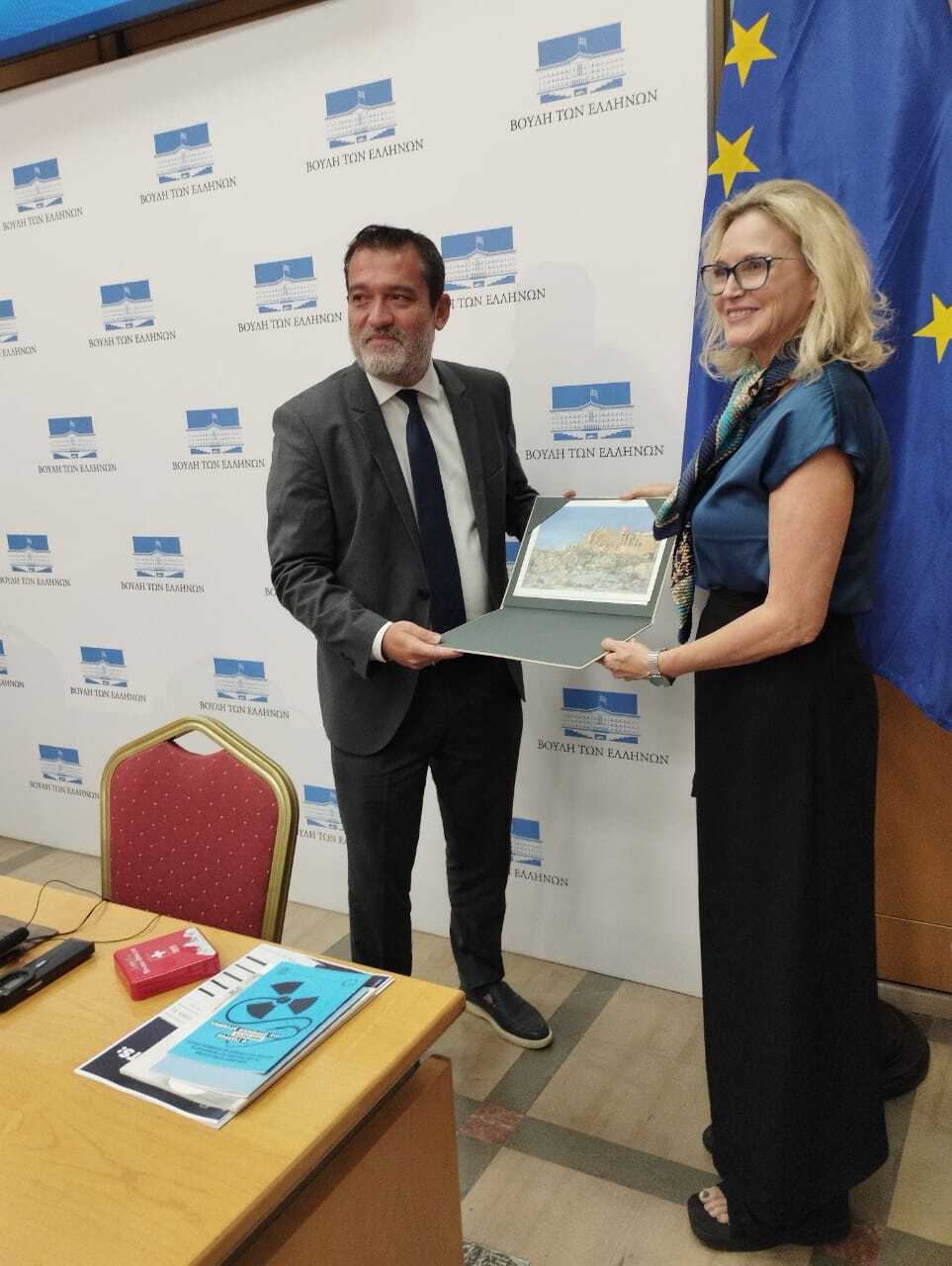 Melissa meeting Presidency of the Parliament