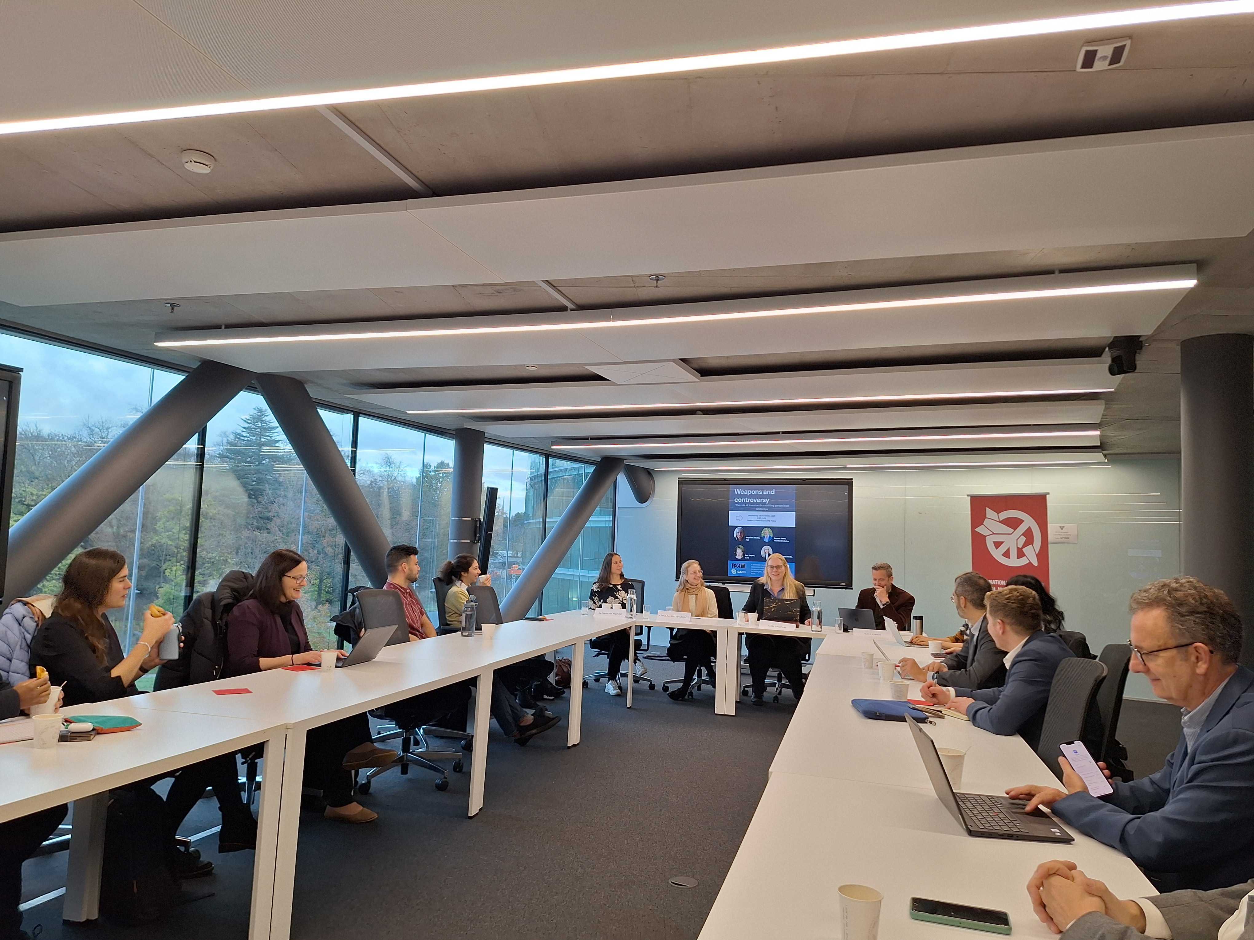 Investors and advocates at ICAN- Pax
roundtable