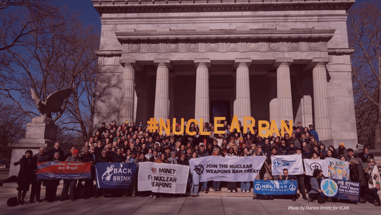 ICAN Campaigners during Nuclear Ban Week 2025
