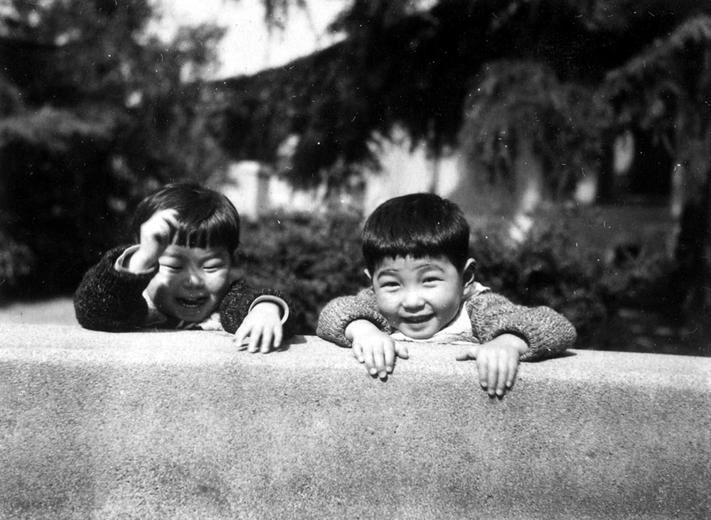 The Suzuki siblings: Nine-year-old Kimiko (left) and 11-year-old Hideaki (right) were killed in Hiroshima.