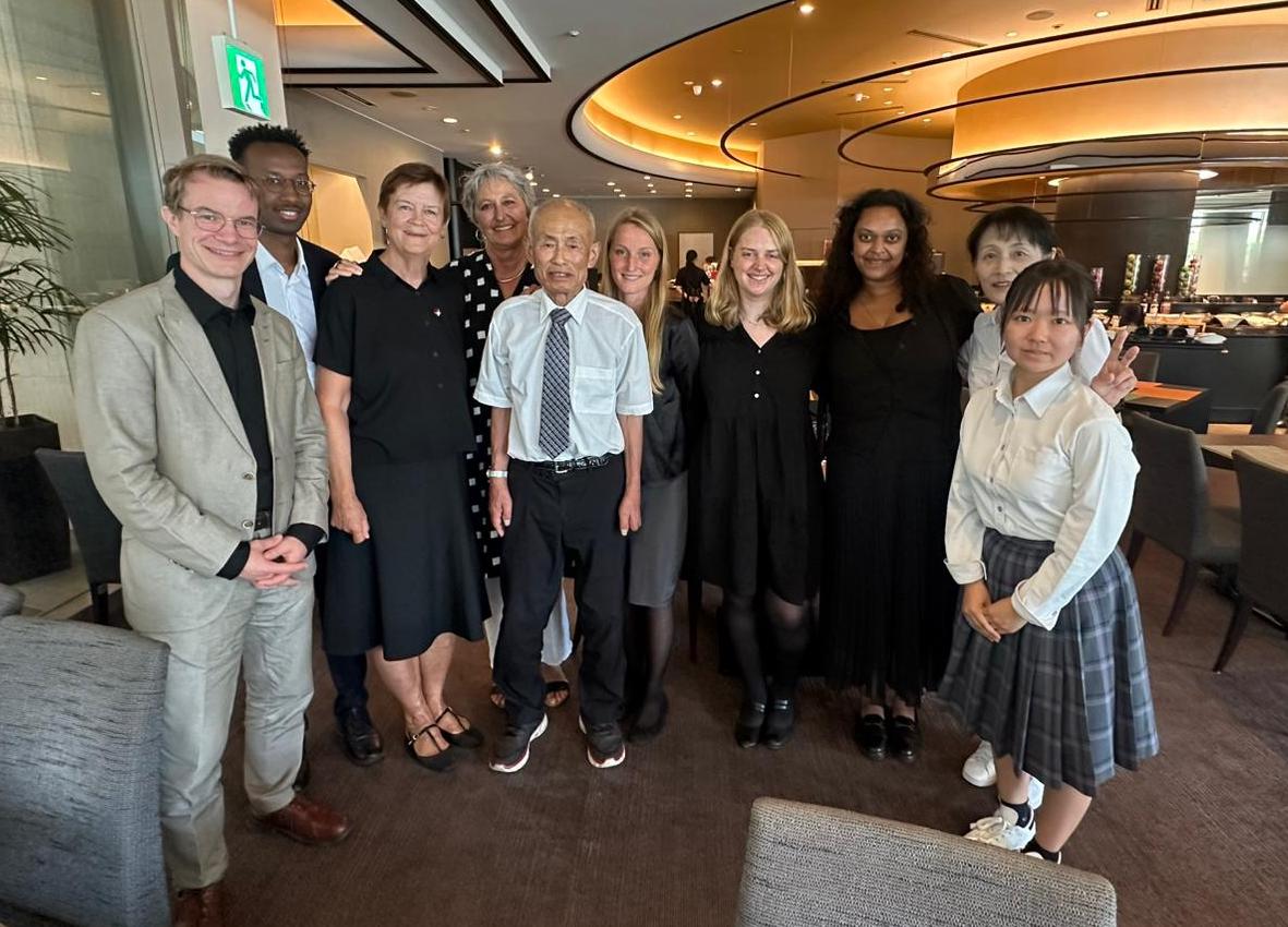 Møte med Toshiyuki Mimak, reprsentant fra vinnerene av Nobels Fredspris i 2024, Nihon Hidankyo