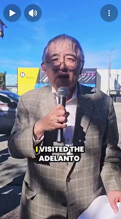 Louis Watanabe from the Manzanar Committe on visiting the ICE detention center in Adelanto