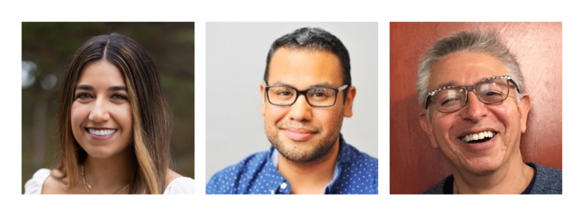 Headshots of new board members 2025. Victoria, Kevin and Willie. 
