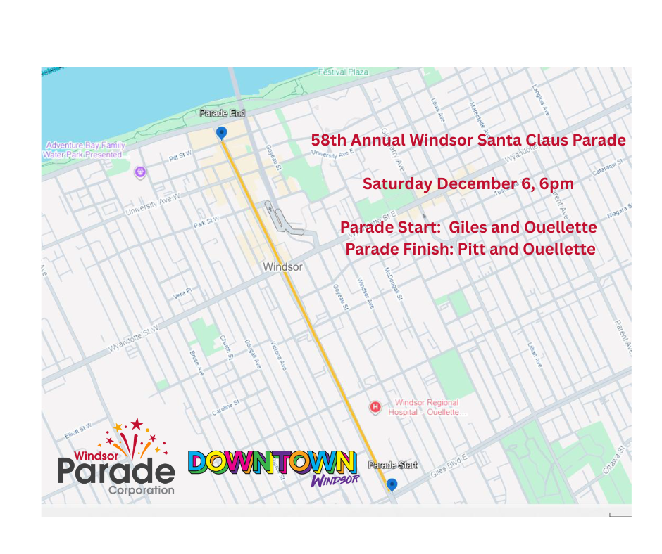 Map of the Windsor Parade Route