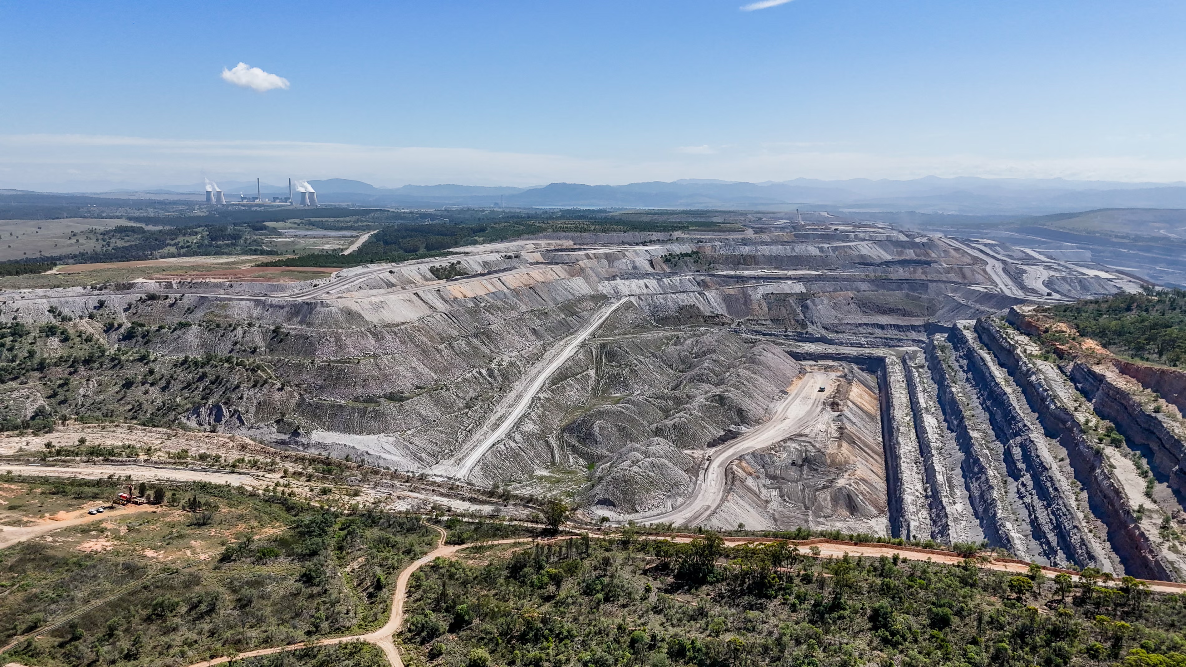 Aerial views of the Hunter Valley Operations.