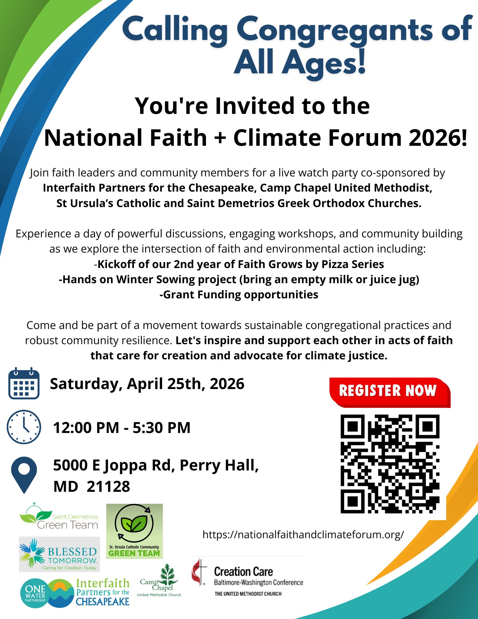 National Faith and Climate Forum Baltimore