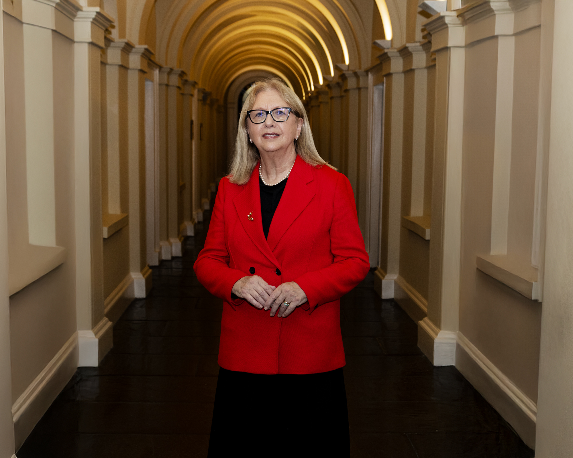 Dr Mary McAleese photographed at an Irish Rule of Law International event at the Law Society in Dublin Dr Mary McAleese, the former president of Ireland at Irish Rule of Law International event at the Law Society in Dublin