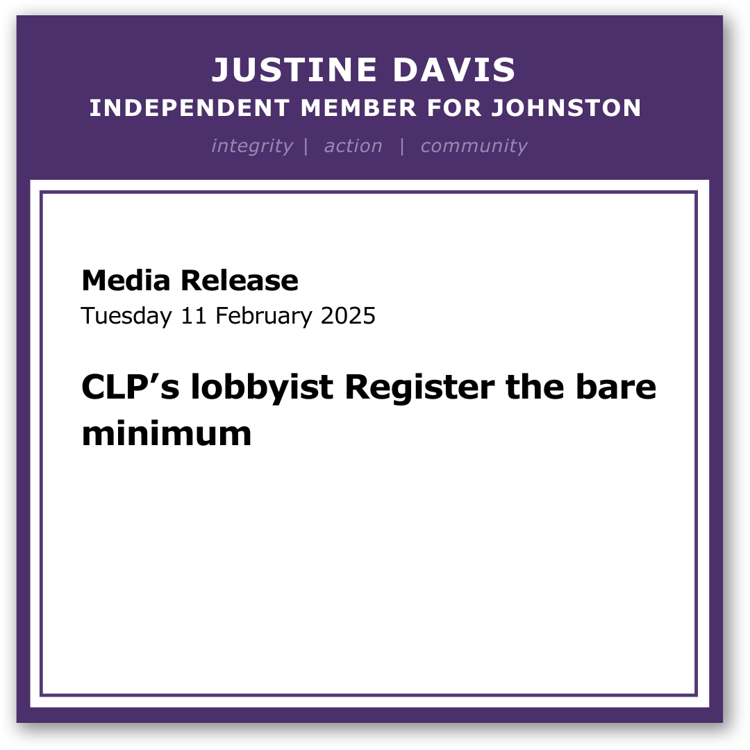 CLP's lobbyist Register the bare minimum