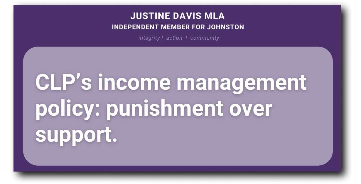 CLP’s income management policy: punishment over support.