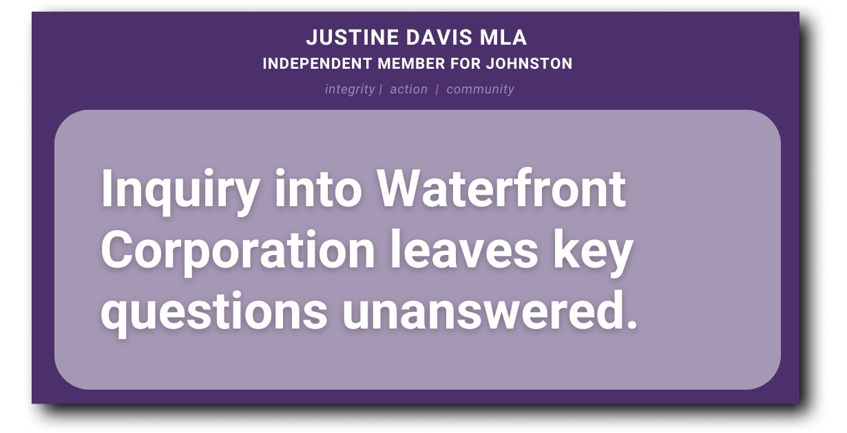 Inquiry Into Waterfront Corporation Leaves Key Questions Unanswered