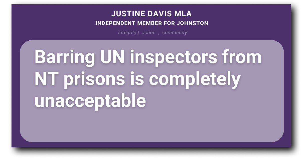 Barring UN inspectors from NT prisons is completely unacceptable