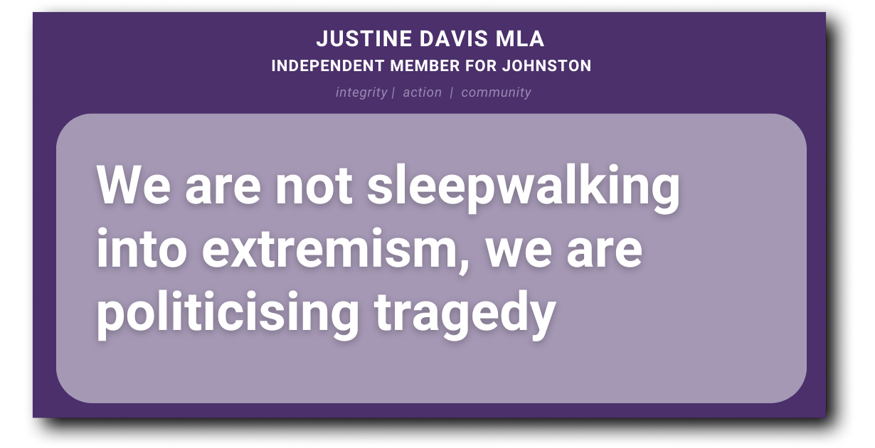 We are not sleepwalking into extremism, we are politicising tragedy