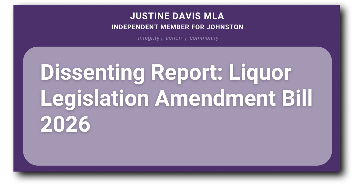 Liquor Legislation Amendment Bill 2026