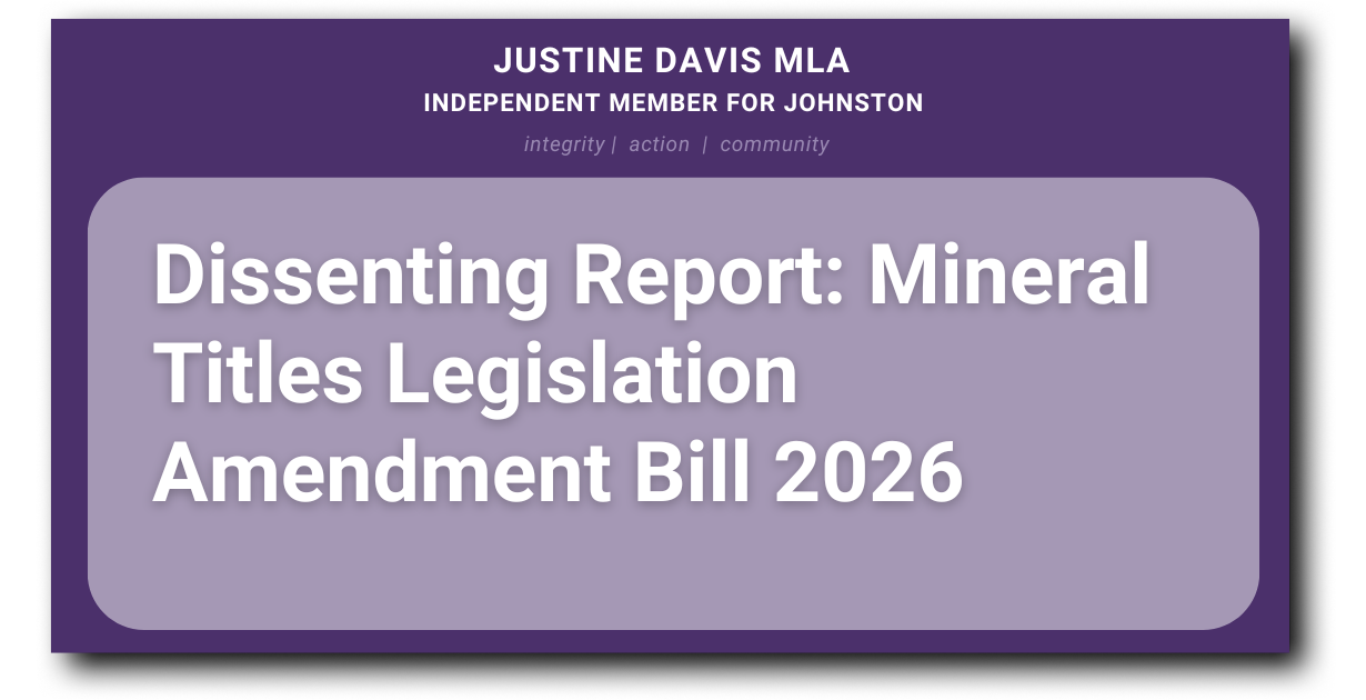 Mineral Titles Legislation Amendment Bill 2026 